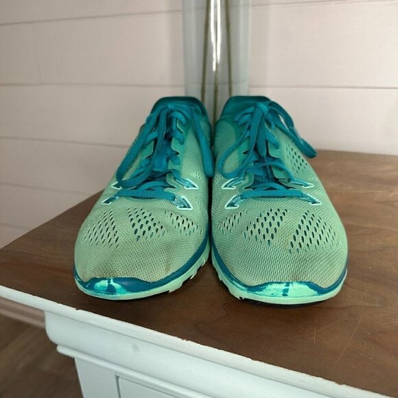 Nike Free TR Fit 5 NikeiD Custom Teal Ombre Training Sneaker Size 8.5 - Picture 5 of 9